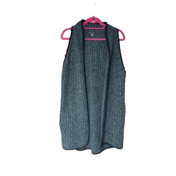Smartwool Chup Long Line Open Front Lagenlook 2 Pocket Wool-Blend Cardigan - Picture 1 of 10